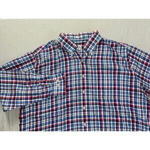 Peter Millar Long Sleeve Button Front Soft Cotton Twill Sport Shirt. Men's XXL.